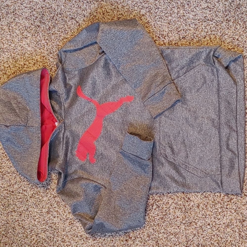 Gray and Red Puma Jumpsuit - Picture 2 of 5